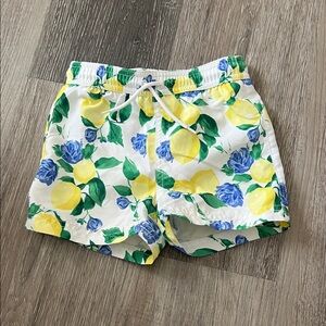 Janie and Jack Floral Lemon Print bathing suit
